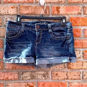Wallflower denim shorts